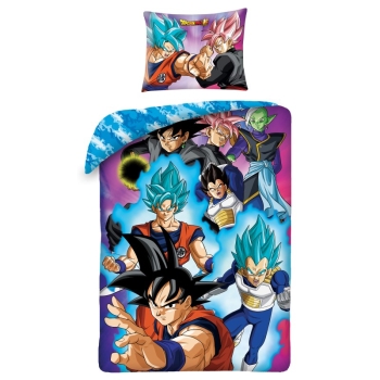 Hochwertige Dragonball Super Bettwäsche "(2teilig) für Jungen und Mädchen aus 100% Baumwolle und dadurch sehr weich, warm und atmungsaktiv. Dieses tolle Dragonball Super Superheld Bettwäsche Set ist ein Blickfang in jedem Kinderzimmer. Die pflegeleichte,